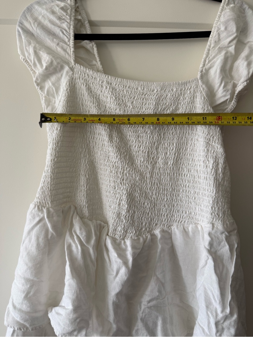 H&M White Ruffled Hem Dress - Picture 3 of 4